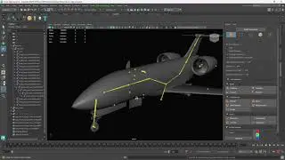 Vehicle Maya Rig Preview (Work in Progress) Aircraft