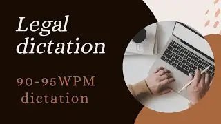 #95wpm legal dictation | Latest Court Exam Pattern  | Court Steno Practice | Exam Oriented Dictation