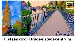 Brugge citytrip: Fietstocht door de historische binnenstad - 4K
