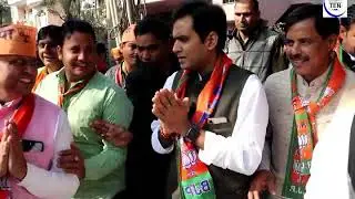 Noida MLA Pankaj Singh Starts 'Pad Yatra' From Noida  Sector 41 | BJP | Uttar Pradesh |