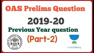OAS Prelims 2020 Previous Year Question Part -2 II By Banking with Rajat