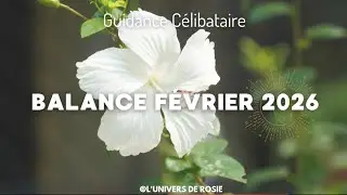 Balance Guidance C&eacute;libataire F&eacute;vrier 2026:Chercher la gu&eacute;rison pour un bonheur☺✨