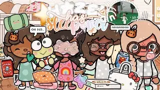 . ➶ ˚ *99 NIGHTS IN A FOREST* Hazels CHAOTIC SLEEPOVER 🛏️🌈⭐️|| Toca Boca life roleplay || *CHAOTIC* 