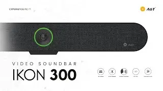 A&T IKON 300 | 4K AI Video Soundbar for Ultimate Conference Room Collaboration