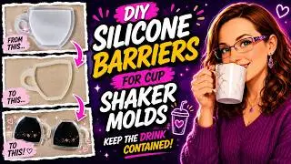How to make Reusable Silicone Barriers for Coffee Cup Shakers 🧼♻️ | FULL TUTORIAL