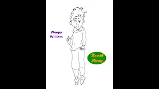 How to Draw Weepy William from Horrid Henry animation step by step | #shorts