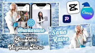 HOW TO MAKE A CUTE VLOGMAS INTRO USING CAPCUT AND CANVA ON YOUR PHONE! VLOGMAS 2025