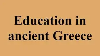 Education in ancient Greece