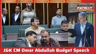 J&K CM Omar Abdullah Budget Speech