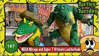 NECA Mirage and Super 7 Ultimate Leatherhead Figures