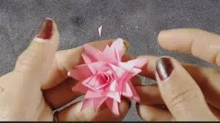 How to make pink🌸 rose flower/Rose flowers/paper crafts/Paper flower Making step By step/Diy paper 