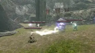 Skyrim Battles - Forsworn Briarheart Shamans vs. Talvas, Wyndelius, Giant, & Thoron