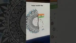 Happy republic day special 🇮🇳#how to make mandala art republic day/republic mandala art #mandalaart