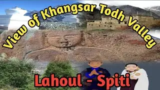 View of Khangsar // Khar Palace // Stupa // Kashmiri Arts #travel #youtube #lahoul #stupa #palace