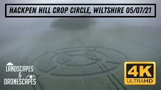 HAUNTING Low Cloud at Hackpen Hill CROP CIRCLE, Wiltshire [4K]