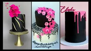 Amazing Unique Black & Pink Wedding Cakes Designs| New Alluring Cakes Decor Ideas for Birthday