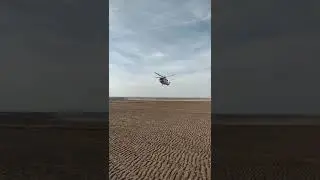 HM Coastguard rescue 936 landing Ainsdale Beach