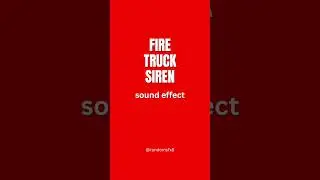 Fire Truck Siren Sound Effect #firetruck #soundeffects #soundfx