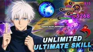 KONGMING GOJO SKIN UNLIMITED ULTIMATE SKILL WITH INSANE BURST DAMAGE! | KONGMING BUILD & ARCANA
