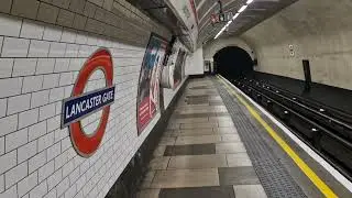 Lancaster Gate underground station. Central line. London England 06.2023