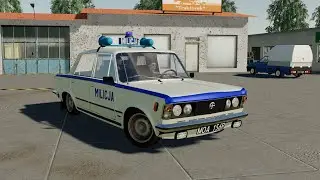 FSO 125P Milicja - Farming Simulator 2019 - Polish Fiat 125P Police Interceptor xD [FS 19 LS 19 Mod]