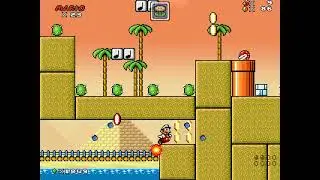 Mushroom Kingdom Fusion V0.85 gameplay part 2 (Onwards to the desert)