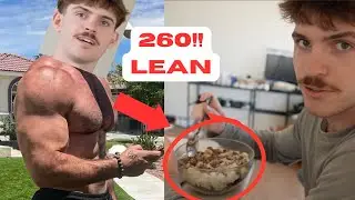 WHAT I EAT IN A DAY TO BE 260 LEAN + LEG WORKOUT