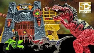Обзор прорыва баррикады динозавра тираннозавра рекса Chap Mei Dino Valley!!!
