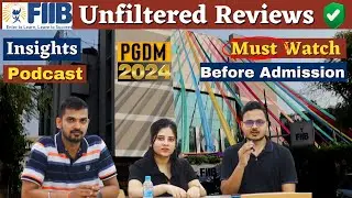 FIIB Delhi Unfiltered Reviews 🔥 | Insights by PGDM Student | Placement | Certification | Campus Tour