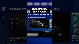 The 1989 Batmobile is in Fortnite! #fortnite