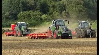 Cultivating & Drilling Demo with Fendt, Valtra, Amazone & V&auml;derstad - R W Crawfords Open Day