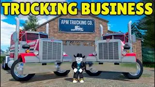 I Started a NEW Trucking Business with DustyTv in APM | Roblox American Plains Mudding