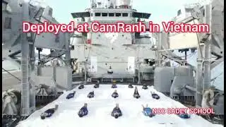 INDIAN NAVY PERSONNEL ONBOARD INS AIRAVAT . PERFORM YOGA FOR INTERNATIONAL YOGA DAY