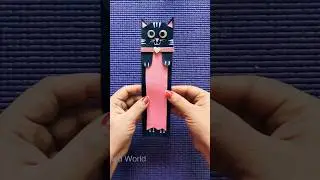 HOW TO MAKE CUTE CAT BOOKMARK|EASY DIY BOOKMARK|#easy#diy#cute#bookmark#trending#viral#shorts#yt