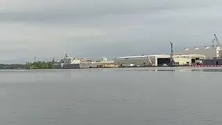 RTV#56 Across the river from Fincantieri Marinette Marine LCS 23, 27, 29