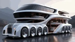 Inside the Millions $ of  Futuristic Motorhome with Private Pool & Sky Lounge