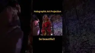 It's so beautiful, holographic art projection! #shorts