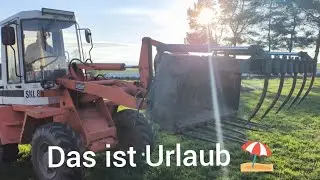 Im Urlaub ⛱️ endlich mal Radlader 💪🏼fahren / Schaeff SKL 832/ Mein Multicar Channel
