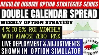 DOUBLE CALENDAR SPREAD OPTION STRATEGY  ||LIVE DEPLOYMENT,ADJUSTMENTS&BACKTEST WITH OPTION SIMULATOR