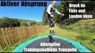 MTB aktiv Springen lernen und richtig landen einfach in 2min. auf dem Trampolin total irre es klappt