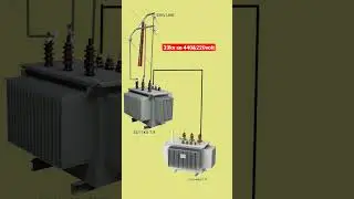 33 kv se 11kv aur 11 kv se 440 aur 220 volt kaise banta hai🤭#viral #youtubeshorts