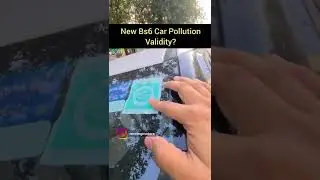 New Car Pollution Validity #pollution #pollutioncertificate #smoke #hyundai #shorts #trending #viral