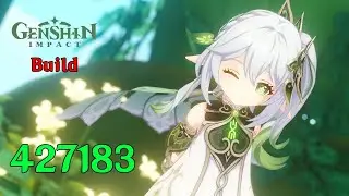 Nahida 148k To 427k Damage Showcase | Best Nahida Build Genshin Impact
