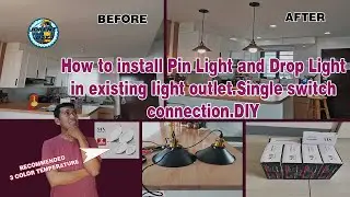 How to install Pin Light/Drop Light in existing light outlet