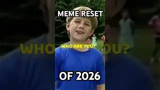 THE GREAT MEME RESET OF 2026: the edit