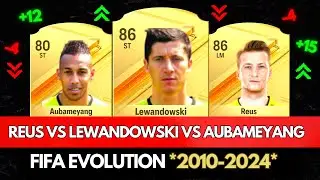 LEWANDOWSKI VS AUBAMEYANG VS REUS FIFA EVOLUTION! 👀🤯 | FIFA 10 - EA FC 24