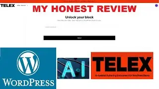 Последняя новинка Wordpress AI TELEX AI Automattic AI Мой честный обзор Wordpress Block AI Он тер...