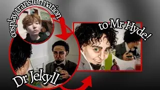 Dr Jekyll & Mr Hyde cosplay transformation #cosplay #robertlouisstevenson #bookcosplay