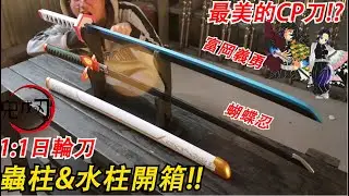 1:1超美蟲柱(蝴蝶忍)&水柱(富岡義勇)日輪開箱!! 如果只能買一把我保證推薦這把 蟲之呼吸&水之呼吸招式解析(情人節SP) 日輪圖鑑鬼滅系列#2 Namaste阿土 大學生 鬼滅の刃