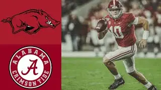 Arkansas vs #1 Alabama Highlights | NCAAF Week 9 | College Football Highlights